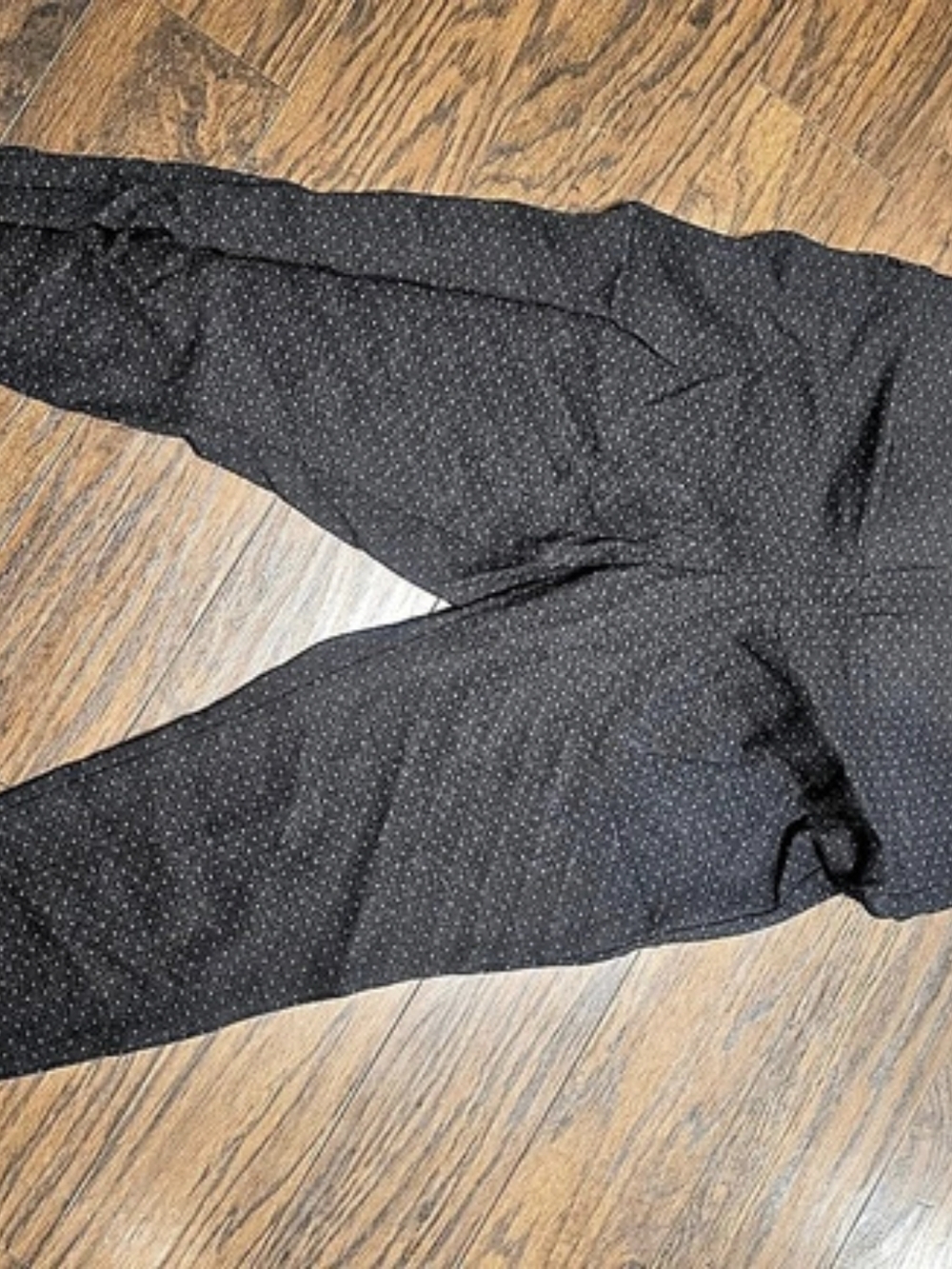 TORRID Black Polka Dot Straight Leg Pants Like New
